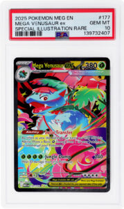 2025 Pokemon Mega Evolution Venusaur Ex Special Illustration Rare #177 PSA 10