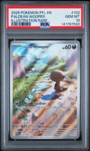 2025 Pokemon Paldean Wooper PSA Gem Mint 10 Illustration Rare #102 PF