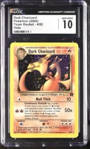 CGC 10 Dark Charizard 4/82 Team Rocket Holo 2000 Pokemon unlimited W/Swirl