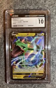 CGC 10 Gem Mint Rayquaza V 100/159 Crown Zenith Pokemon TCG