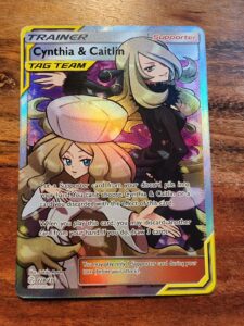 Cynthia and Caitlin Full Art Trainer Tag Team Card 228/236 Pokémon NM