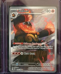 Emboar 098/086 – White Flare – English Illustration Rare IR – NM Pokémon