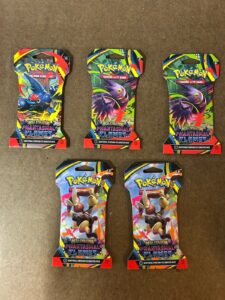 Lot Of 5 Pokemon TCG Mega Evolution Phantasmal Flames Booster Pack Lot – 5 Packs