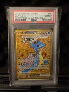 PSA 10 – 2024 POKEMON SVP -Gold LAPRAS EX – 164 BLACK STAR PROMO