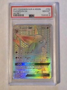 PSA 10 Espeon GX 152/149 Secret Rare Rainbow Sun & Moon 2017 Pokemon