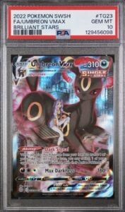 PSA 10 Umbreon VMAX TG23/TG30 Brilliant Stars FA Pokemon Card Trainer Gallery