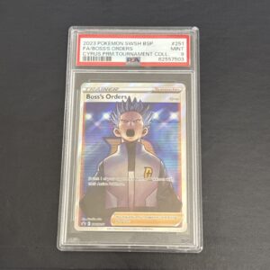 PSA 9 MINT Boss’s Orders SWSH251 Black Star Promos Full Art Holo Pokémon 2023
