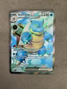 Pokemon 151 Scarlet & Violet Blastoise EX Full Art 184/165 Ultra Rare English NM