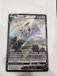Pokémon Arceus v TCG SWSH204 Sword & Shield Promo Full Art Holo Card