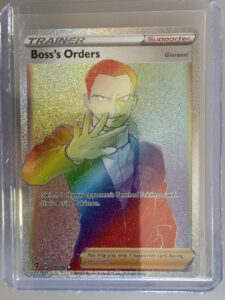 Pokémon Boss’s Orders 200/192 Secret Rare Full Art Holo Giovanni