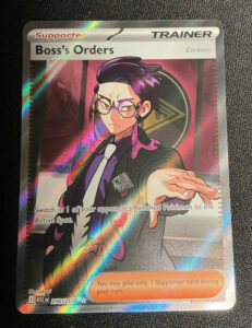 Pokémon Boss’s Orders Trainer Supporter ASC Full Art Foil Rare 256/217