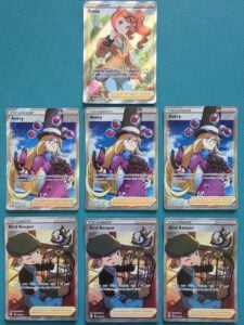 Pokemon Card Full Art Bundle Sonia 192/192 3× Avery 187/198 +Bird Keeper 066/072