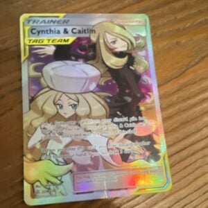 Pokémon Cynthia & Caitlin TAG TEAM Full Art Holo Trainer S-P 228/236