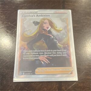 Pokémon Cynthia’s Ambition Full Art Holo Swsh09 Brilliant Stars 169/172 Card