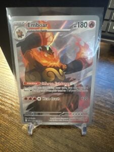 Pokémon Emboar Sv: White Flare Illustration Rare Holo 180 HP 098/086