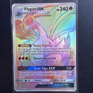 Pokémon Flygon GX Rainbow Rare Full Art Holo 256/236 Sm-Cosmic Eclipse HP240