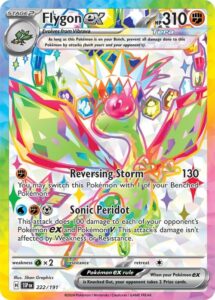 Pokemon – Flygon ex 222/191 – Surging Sparks – Full Art 2.5 x 3.5 inches