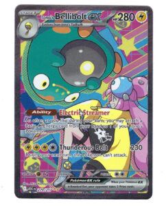 Pokémon Iono’s Bellibolt ex Full Art Holo EX ASC 279/217 SIR GREAT CENTERING