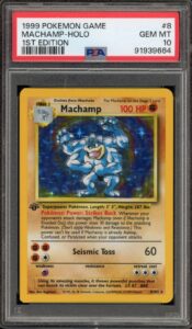 Pokemon Machamp Base Set 1st Edition Holo Rare #8 PSA 10 Gem Mint