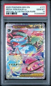 Pokemon Mega Venusaur ex SIR 177/132 PSA 10 Mega Evolution Me01