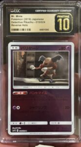 Pokémon Mr. Mime Smp2 Detective Pikachu Reverse Holo 015/024 CGC 10 Japanese