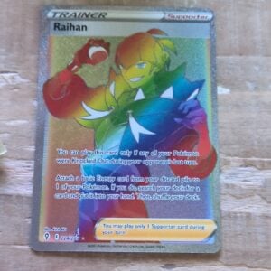 Pokémon Raihan Full Art Trainer Secret Rare Holo 224/203 SWSH07