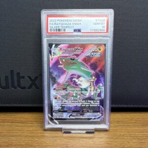 Pokémon Rayquaza VMAX Ultra Rare TG20 Silver Tempest Holo PSA 10 DMG SLAB