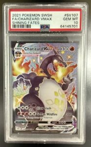 Pokemon TCG Charizard Vmax SV107/SV122 Shining Fates PSA 10