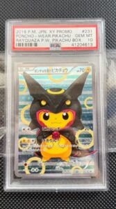 Pokemon TCG Japanese Pikachu Pancho Wearing Rayquaza Black PSA 10 231/XY-P Promo