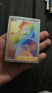 Pokémon TCG Marnie 208/202 Sword & Shield Secret Rare Rainbow Full Art Trainer
