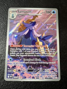 Pokémon TCG Samurott 107/086 White Flare Illustration Rare Holo Card MINT