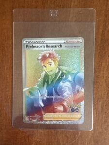 Professor’s Research Rainbow Rare Full Art Pokémon Go Holo Card 084/078
