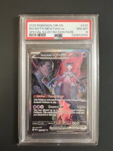 Team Rockets Mewtwo EX 231/182 Special Illustration Sv10: Destined Rivals PSA 8