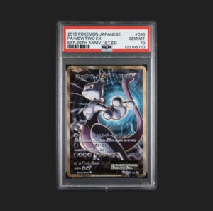 2016 Pokemon Japanese 1st Mewtwo Ex Full Art Expansion 20th #095/087 PSA 10