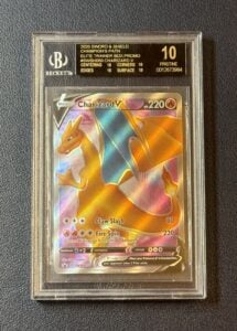 2020 Pokemon SWSH Champion’s Path Charizard V Promo BGS 10 Black Label POP 70