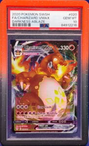 2020 Pokemon SWSH Full Art Charizard VMAX Darkness Ablaze #020 PSA 10 GEM MT
