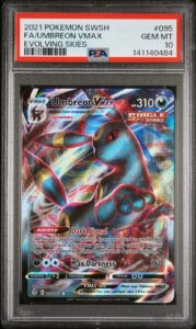 2021 Pokemon Sword & Shield 95 Umbreon VMAX Evolving Skies PSA 10 GEM MT