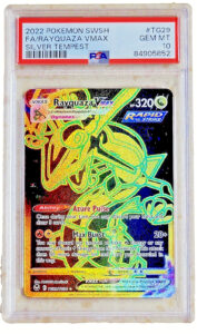 2022 POKEMON SW/SH RAYQUAZA VMAX 2022 SILVER TEMPEST TG29/TG30 PSA 10 GEM MINT