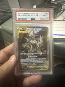 2023 POKEMON S CHINESE CSMA C- Gift BOX 002 ARCEUS & DIALGA & PALKIA GX PSA 10