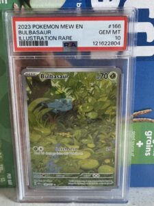 2023 Pokemon 151 Bulbasaur Illustration Rare 166/165 PSA 10 English
