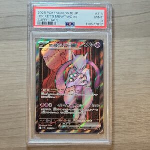 2025 POKEMON JPN SV10-GLORY OF TEAM ROCKET #114 TEAM ROCKET’S MEWTWO EX PSA 9