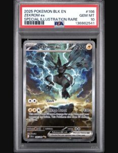 2025 Pokemon Black Bolt Zekrom EX Special Illustration Rare #166 PSA 10 GEM MINT
