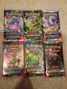 6x Pokemon TCG Booster Pack: Twilight Masquerade Temporal Forces