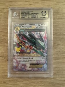 BGS 9.5 M RAYQUAZA EX 76/108 CELEBRATIONS CLASSIC COLLECTION POKEMON