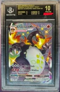 Black label BGS 10 Pokemon Charizard Vmax #SV107 Full Art Shining Fates 2021 ENG