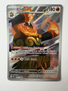 Emboar 098/086 Sv: White Flare Illustration Rare Holo English