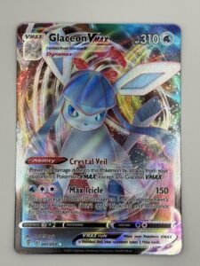 Glaceon VMAX 041/203 Evolving Skies Holo Rare VMAX Full Art Holo Pokemon Card NM