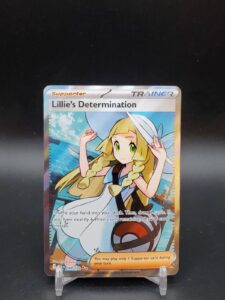Lillie’s Determination 169/132 Mega Evolution Full Art Trainer NM Pokemon Card