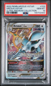 PSA 10 – Arceus VSTAR 123/172 *METAL* SWSH Arceus UPC – Pokemon