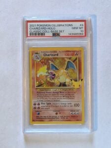 PSA 10 Charizard Celebrations Classic 4/102 Holo Base Set Pokemon Card 2021
